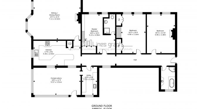 2D Classic floor plan work sample 5