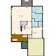 2D Colored Floor Plan work sample 4