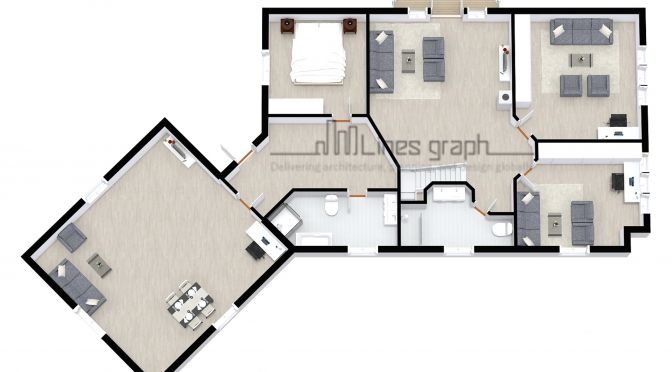 3d Floor plan work sample 2