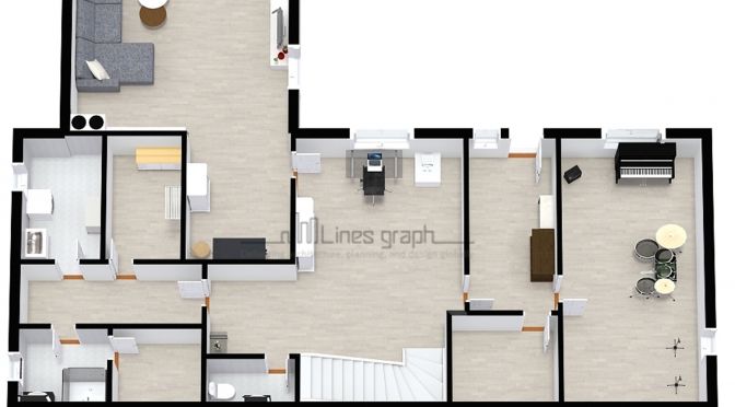 3d Floor plan work sample 12