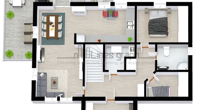 3d Floor plan work sample 9